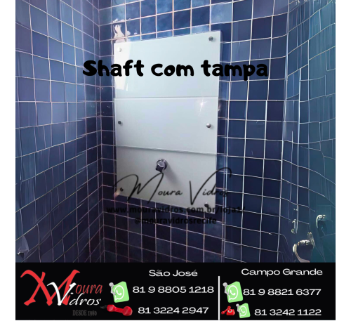 SHAFT DE VIDRO ADESIVADO / PINTADO / SERIGRAFADO